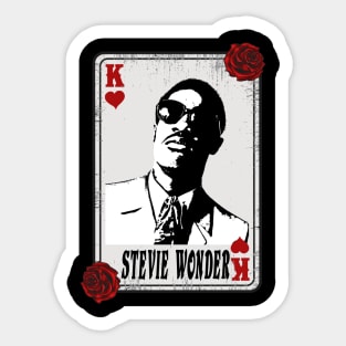 Vintage Card Stevie Wonder Sticker